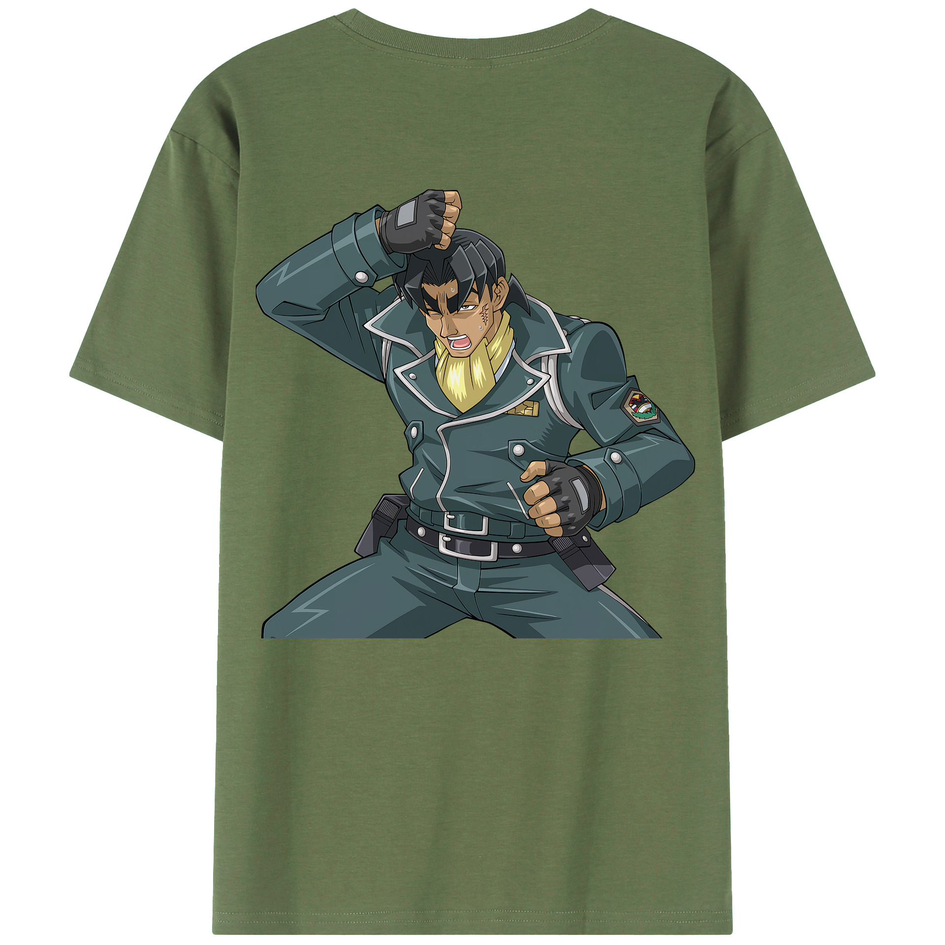 （画像用） 遊☆戯☆王 Yu-Gi-Oh! 綿100％ メンズ半袖Tシャツ（バックプリント） 通気性